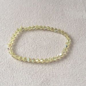 Small-Size Yellow Crystal Stretch Bracelet